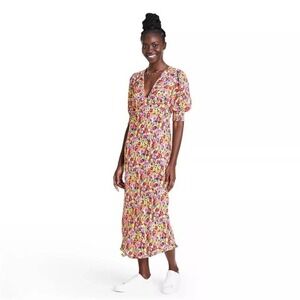 RIXO | Dresses | Rixo Ivory Pastel Green Mermaid Sea Print Lucile Crepe  Long Sleeve Maxi Dress | Poshmark